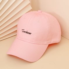 Мужская бейсболка с текстовой вышивкой Shein