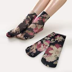 2 пары носки с цветочным принтом Shein