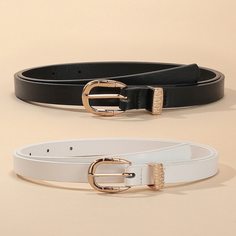 2шт тонкий ремень Shein