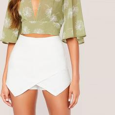 Однотонная Юбка-Шорты Shein