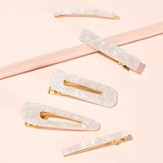 Акриловая заколка для волос 5шт Shein