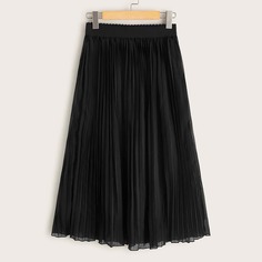 Плиссированная юбка с эластичной талией Shein