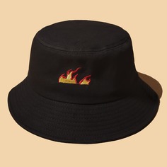Шляпа с вышивкой огня Shein