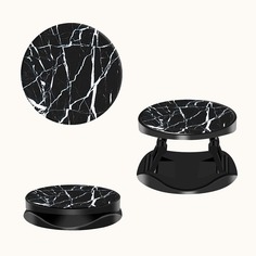 Круглая подставка для телефона с мраморным принтом 1шт Shein