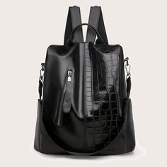 Рюкзак с крокодиловым тиснением Shein