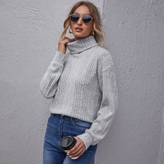 Шнуровка Одноцветный Повседневный Футболки Shein