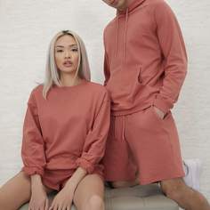 Ровный цвет Повседневный Свитшоты Shein