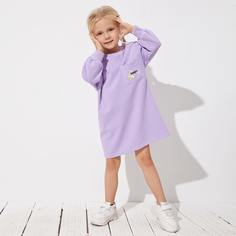 Платье с вышивкой для девочек Shein