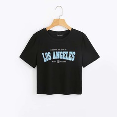 буква Повседневный Футболки Shein