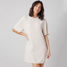 Однотонное домашнее платье Shein