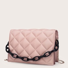 На цепочке стеганая Модный Сумка Shein