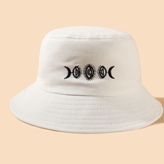 Шляпа с вышивкой луны Shein