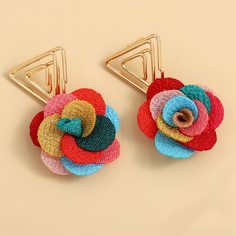 Серьги с цветками Shein