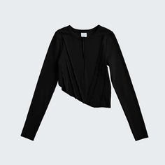 Асимметричная короткая футболка Shein