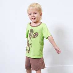 Шорты и топ с мультипликационным принтом для мальчиков Shein