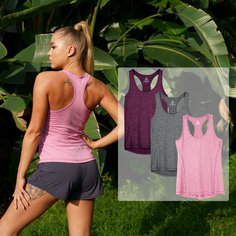 3шт спортивная майка Shein