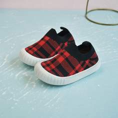 Кроссовки в клетку для мальчиков Shein