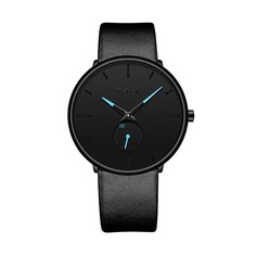 Мужские круглые стрелочные кварцевые часы Shein