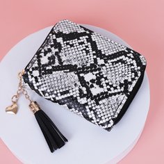 Кошелек с бахромой и змеиным узором Shein