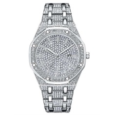 Серебряные Повседневный Мужские часы Shein