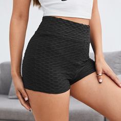 Вязаные байкерские шорты Shein