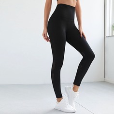 с разрезом Одноцветный Спортивные леггинсы Shein