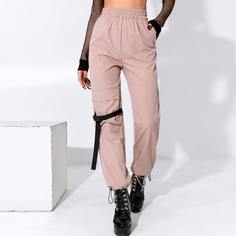 Брюки с карманом и лентой Shein