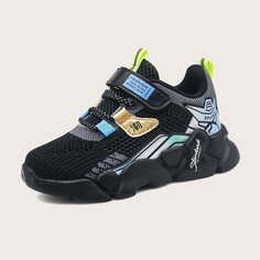Вязаные массивные кроссовки с китайским иероглифом для мальчиков Shein