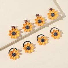 8шт Аксессуары для волос с цветком Shein
