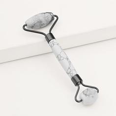 Роликовый массажер для лица с мраморной узором Shein