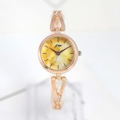 Круглые кварцевые часы с мраморным узром и стрелкой Shein