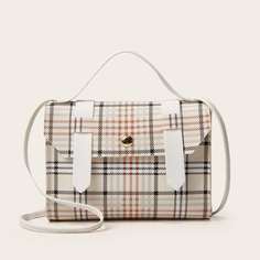 Сумка-сэтчел в клетку Shein