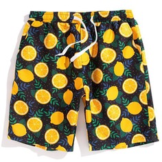 на кулиске Фрукты и овощи Отпуск Мужские шорты Shein