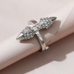 Кольцо со стразами Shein