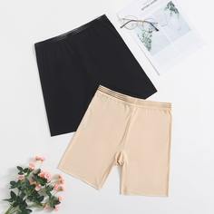 2шт Бесшовные корректирующие шорты Shein