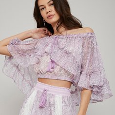 Короткий топ с открытыми плечами Shein