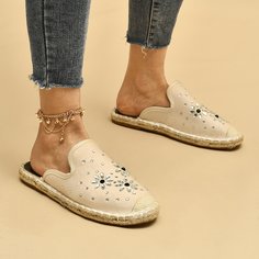 со стразами Одноцветный Отпуск Балетки Shein