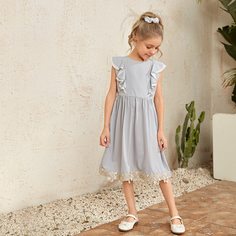 Платье с аппликацией для девочек Shein