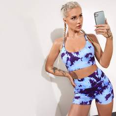 крест на крест тай дай Спортивный комплектный костюм Shein