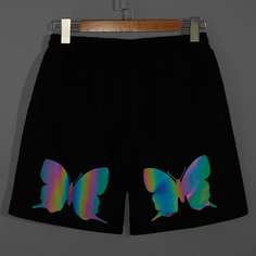 на кулиске Животный Улица Мужские шорты Shein
