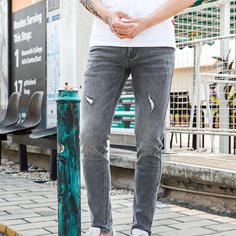Мужские рваные джинсы скинни Shein