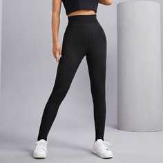 Однотонные леггинсы Shein