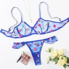 Комплект сетчатого нижнего белья на косточках Shein