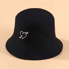 Детская шляпа с вышивкой сердечка Shein