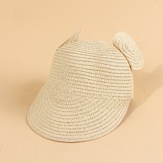 Соломенная шляпа с ушками для девочек Shein
