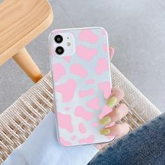 Прозрачный чехол для телефона с коровьим узором Shein