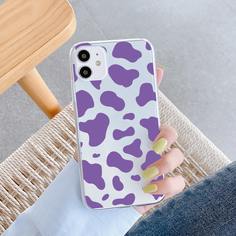 Прозрачный чехол для телефона с коровьим узором Shein