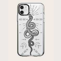 Чехол для телефона с узором змеи Shein