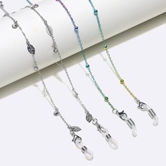 2шт цепочка для очков с листвой Shein