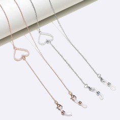 2шт цепочка для очков с сердечком Shein